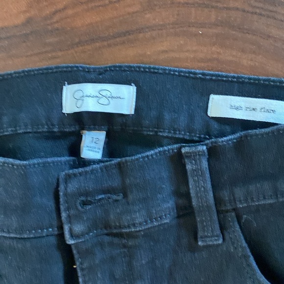 Jessica Simpson Black High Rise Flare Jeans/ Size 12 - Picture 3 of 6